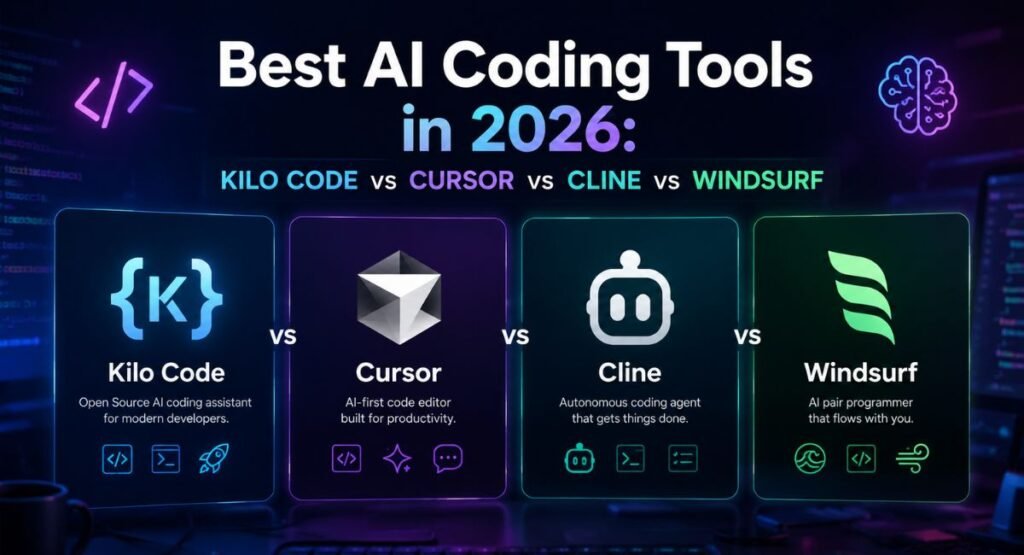 Best AI Coding Tools in 2026: Kilo Code vs Cursor vs Cline vs Windsurf
