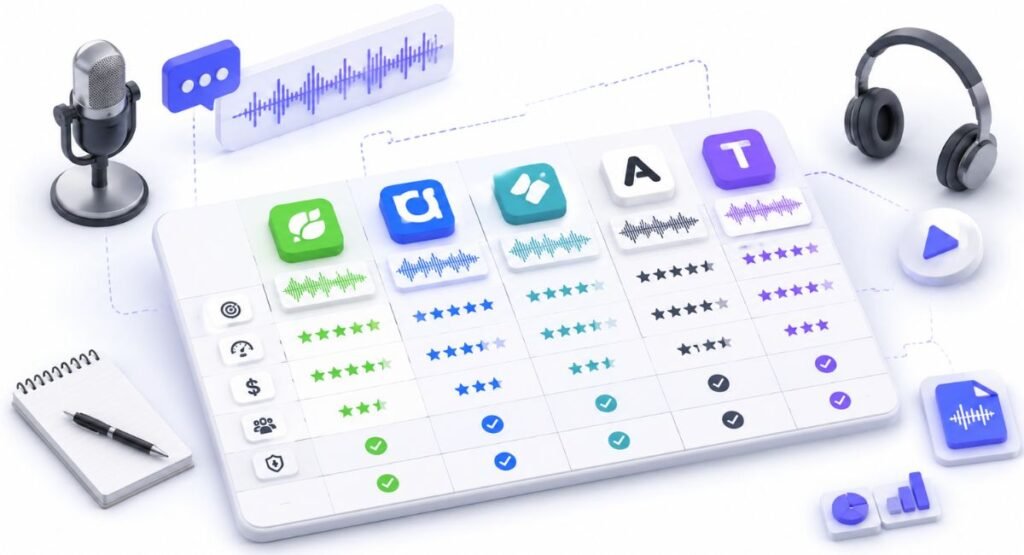 Best AI Tools for Transcribing Audio Interviews Compared